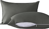 Vista 1 de NTBAY Paquete de 2 almohadas para niños pequeños con fundas de almohada, alternativa al plumón de algodón suave de 13 x 18 pulgadas, almohada