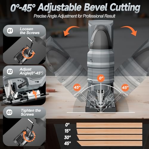 Cordless Jigsaw with 7-Speed Control