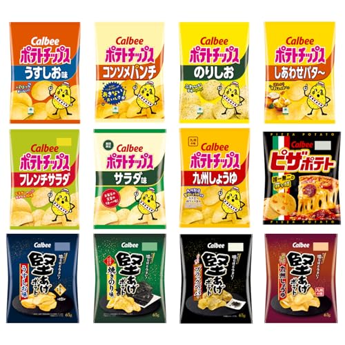 カルビー スナック菓子 詰め合わせ セット ポテトチップス 堅あげポテト ピザポテト12種類のサムネイル