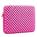 Laptop Sleeve, Evecase 11.6'' ~ 12.5'' Laptop/ Chromebook/ Ultrabook Notebook PC Diamond Foam Splash & Shock Resistant Neoprene Sleeve Case Travel Bag (Hot Pink)