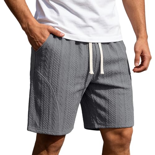 Short de course homme jacquard pantalon de jogging court de gym