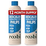 Roobi Compatible Philips Coffee Machine & Kettle Descaler. 2 Bottles, 2 Uses Each. Limescale Remover & Cleaner. Carbon Neutral & Eco-Friendly
