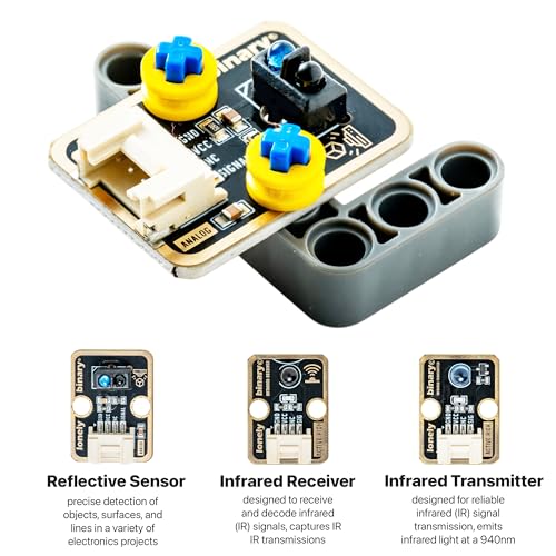 Image of Lonely Binary TinkerBlock ESP32-S3 Starter Kit 12 Sensors for Arduino IDE | ESP32-S3 16MB, WiFi + BT 5.0; expansion board + 12 plug-in sensor modules; standardized cables, no breadboard wiring