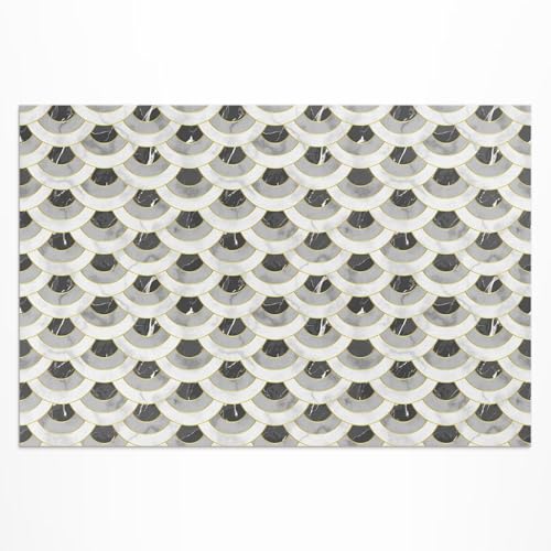 Tapis d'extérieur rectangle en PVC lavable pour sol de porche humide - 2