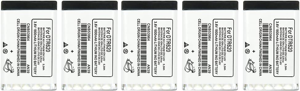 5X 3.6V 1800mAh CNB53964 Battery for DTR620 DTR650 2 Way Radios Lithium-ion Replacement Battery