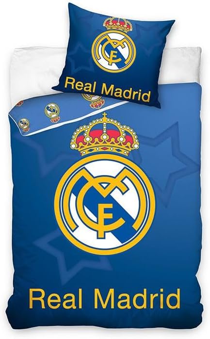 Real Madrid CF Crown Single 100% Cotton Reversible Duvet (RM-1031)