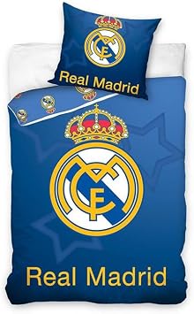 Real Madrid CF Crown Single 100% Cotton Reversible Duvet RM-1031