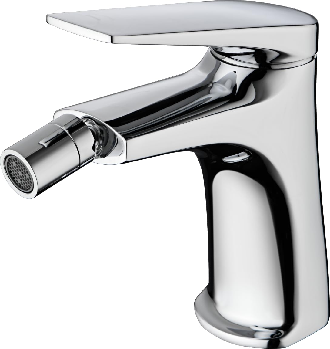 IMEX - Grifo Bidet | Grifo Monomando Bide para Baño | Grifo de Bidé con Mezclador de Agua Caliente y Fría | Griferia Bidet | Instalación Fácil | Serie Delos | Color Cromado