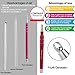 AHIER Hair Razor Pen, Hair Tattoo Trim Styling Face Eyebrow Shaping Device, Engraved Pen with 20 Blades, DIY Hair Styling Eyebrows Beards Razor Tool (pen with blade)