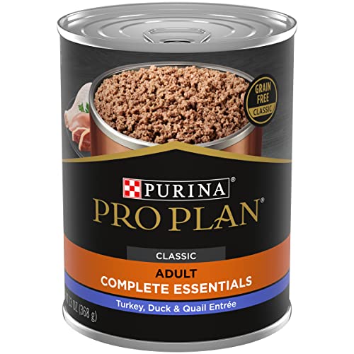 Image of Purina Pro Plan Grain Free Wet Dog Food, Turkey, Duck and Quail Entree - (12) 13 oz. Cans