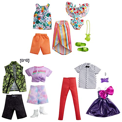 Barbie GRC96 - Modeset mit jeweils 1 Outfit und 1 Zubehörteil für die Barbie- und Ken-Puppe, Geschenk für Kinder von 3 bis 8 Jahren – Bild 6