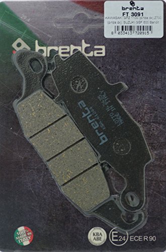 Brenta Pastillas freno organiche Moto para Kawasaki BJ 250 F1/F2, ER-6 F...