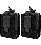 OneTigris MOLLE Radio Pouch, Open Top Adjustable Two Way Radio Holder for BaoFeng UV-5R BF-F8HP W...
