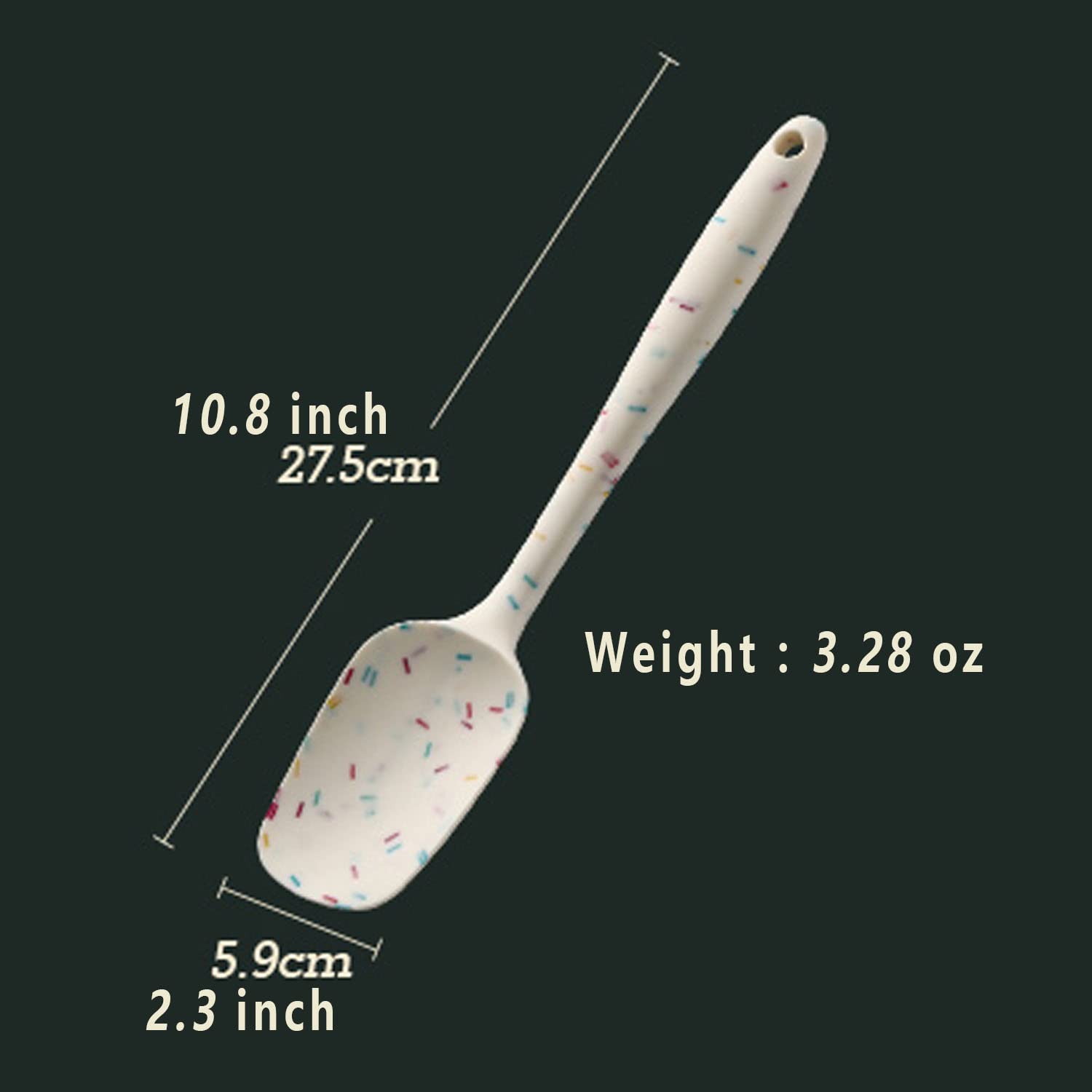 Pala de cuchara de silicona, diseño de una pieza resistente al calor, antiadherente sin costuras, raspador flexible y herramienta de mezcla para utensilios de cocina y restaurante 2