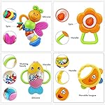 MOONTOY 12pcs Baby Rattles for Babies 0-6 Months Teething Toys 3-6 Months, Newborn Infant Teethers Baby Toys 6-12 Months, Montessori Baby Easter Basket Stuffers Gifts 1 2 3 4 5 6 7 9 10 Month Boy Girl - Image 2