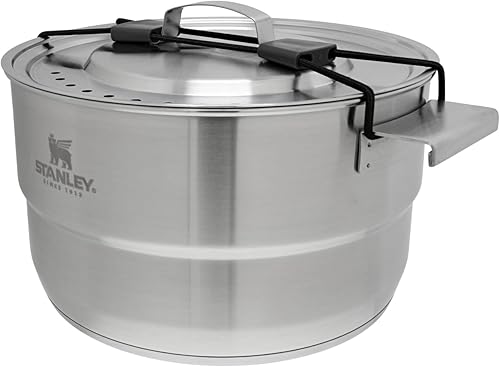Miniatura 3 de Stanley Even Heat Camp Pro - Juego de utensilios de cocina de camping de 11 piezas con ollas y sartenes de acero inoxidable utensilios tapas y
