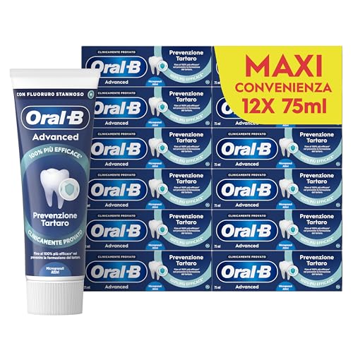 Oral-B Dentifricio Anti Tartaro Advanced Prevenzione 12x75ml