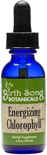 Birth Song Botanicals Tintura energizante de clorofila, gotas de clorofila líquida superconcentradas, suplemento de apoyo energético a base de
