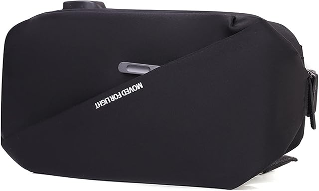 FANDARE Lekka torba na piersi na ramię z portem USB do ładowania, dla mężczyzn i kobiet, plecak na zewnątrz, do pracy, na wędrówki, bieganie, zajęcia w pomieszczeniach, wodoodporny poliester