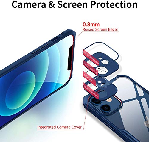 Image of RIGGEAR Xundd Back Cover Case for iPhone 12 Pro Max (Armor|PC and TPU|Blue)