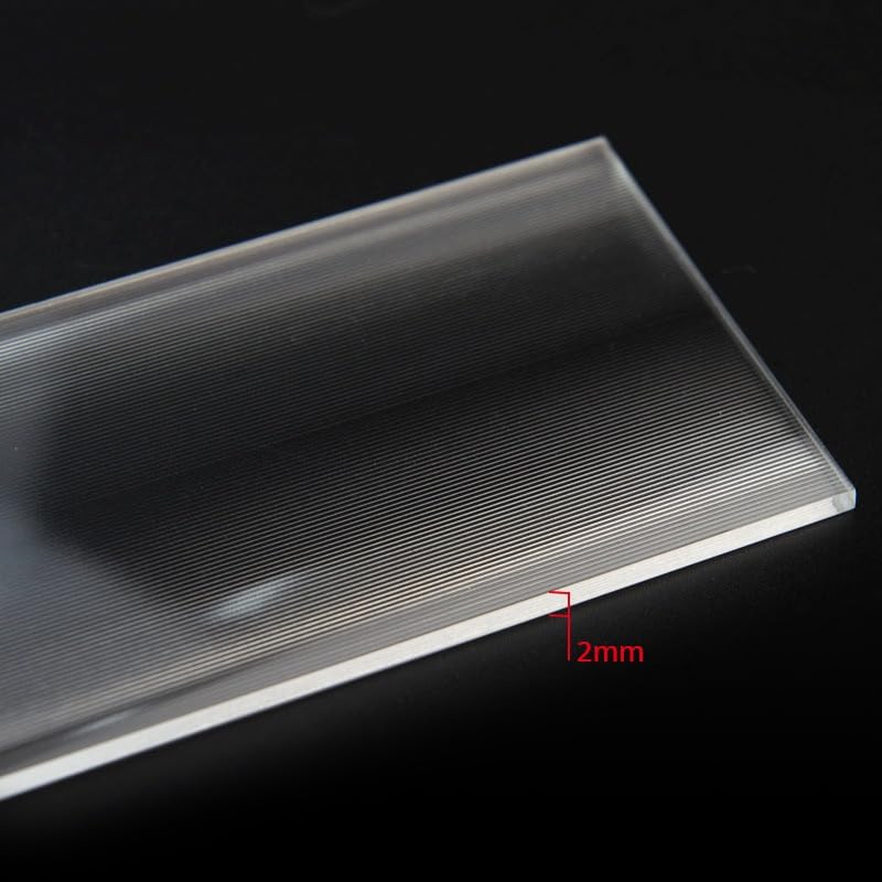 Image of Linear Fresnel Lens, 300x200mm, Focal Length 100mm, for Solar Project, Optical Education, DIY Project