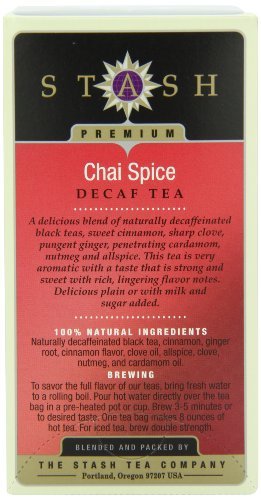 Té chai especiado descafeinado 18 saquitos pack 6 miniatura 3