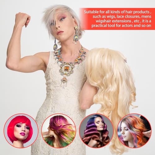 50pcs Wig Tape for Lace Front Wigs, Invisible Waterproof Double Side Tape Strips Adhesive Tapes Strips for Lace Front Wig Toupee Ultra Invisible Wigs Tapes for Fixing C-Shaped Strong Hold Clear - Thumbnail 2