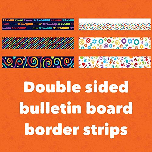 Sproutbrite Bulletin Board Borders - Classroom Decorations - 75 ft - 3 Double Sided Trimmers, Back to School, Growth Mindset Theme Decorative Border Trimmers - Thumbnail 3