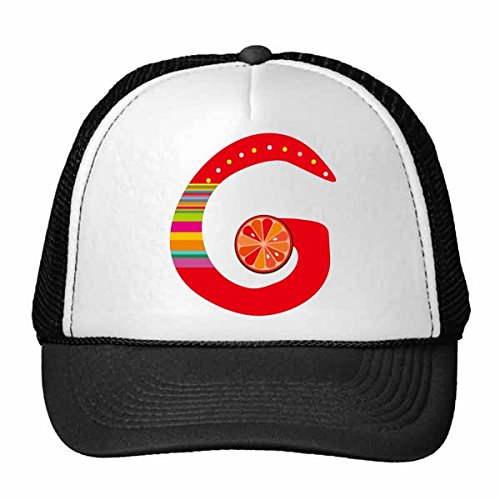 Gorra de béisbol G ajustable accesorio cabeza nylon multicolor dibujo divertido frutas