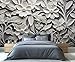 3D Relief Flowers Wall Mural, European Style Floral Mural Wallpaper, Modern Art Large Wallpaper for Living Room Bedroom TV Backdrop Wall Decor - 118