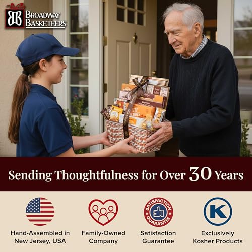 Broadway Basketeers Condolences Gourmet Gift Basket, Kosher Sympathy Food Gift Baskets for Delivery, Perfect Care Package Box or Assorted Snack Gifts for Bereavement, Loss, Funeral, or Shiva - Thumbnail 7