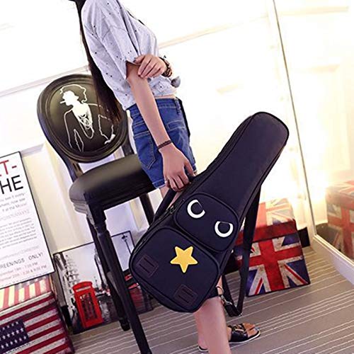 SECOLI Sac de guitare soprano pour ukulélé soprano, petite basse, housse souple pour performance alto, sac à dos de concert, épais, facile à transporter, black, 53,3 cm (21″) - Les Beatles, Paul McCartney, John Lennon, RIngo Starr, George Harrison SECOLI Sac de guitare soprano pour ukulélé soprano, petite basse, housse souple pour performance alto, sac à dos de concert, épais, facile à transporter, black, 53,3 cm (21") – Image 7