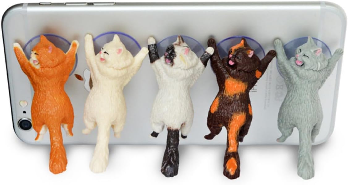 Creative Cartoon Cat Phone Holder Stand for Video Calls and Watching
