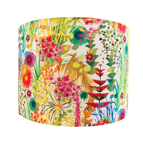 Liberty of London Tresco Bright Floral lampshade | 30cm | 40cm | Table Floor Ceiling light-shades… (Medium (30cm Diameter), Ceiling/Pendant)