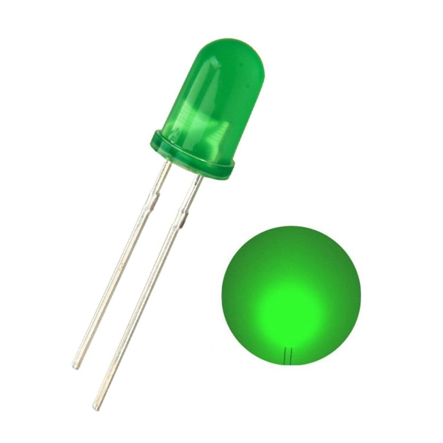 Charohm LED Light Kit, 50 Pieces 5mm Assorted Colours with 220 Ohm Resistors, White Red Blue Yellow Green - Image 6 thumbnail
