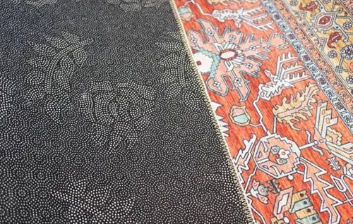 Tapis de salon antidérapant vintage fini les glissades devant le canapé