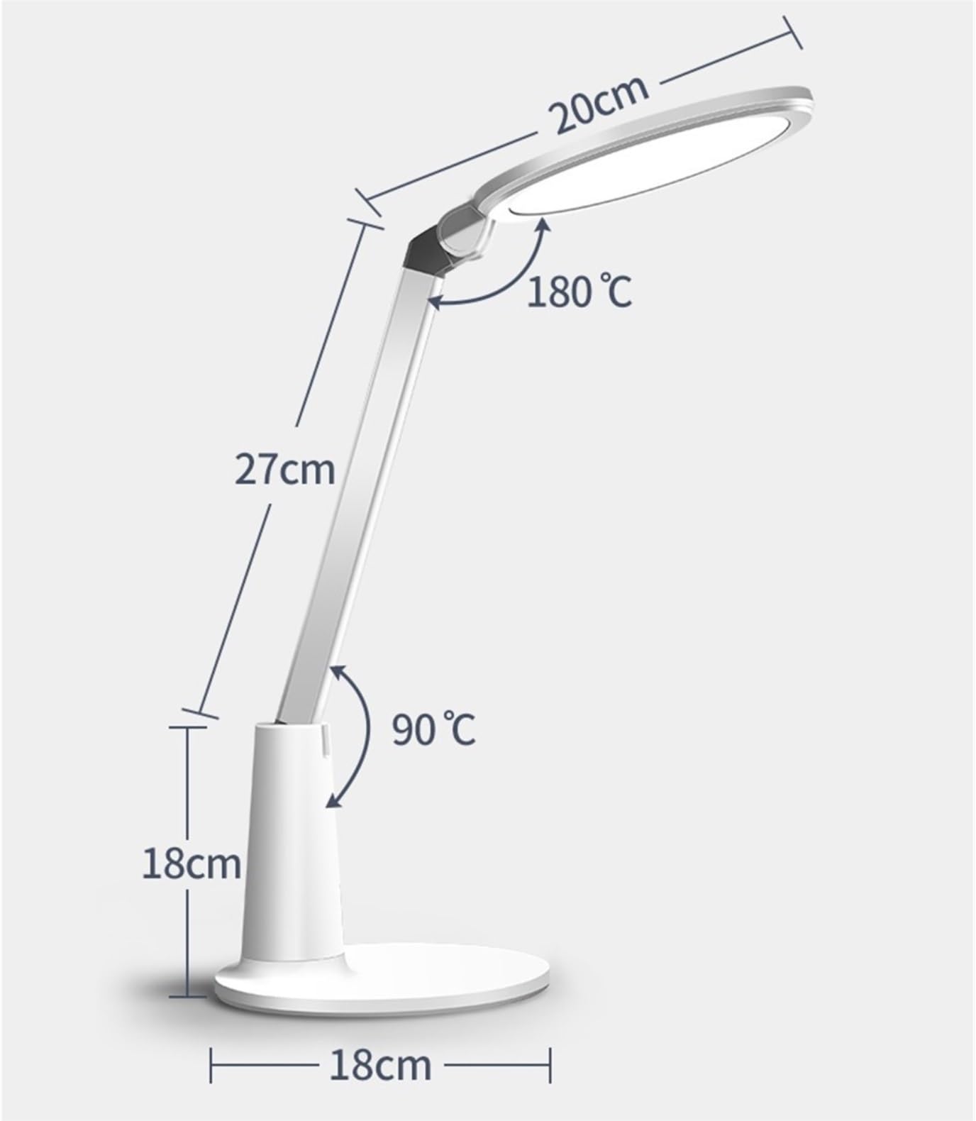 Hogar Lampara Escritorio Lámpara De Escritorio LED Regulable con Control Táctil Y Batería 3600 MAh For Estudio Flexo Escritorio