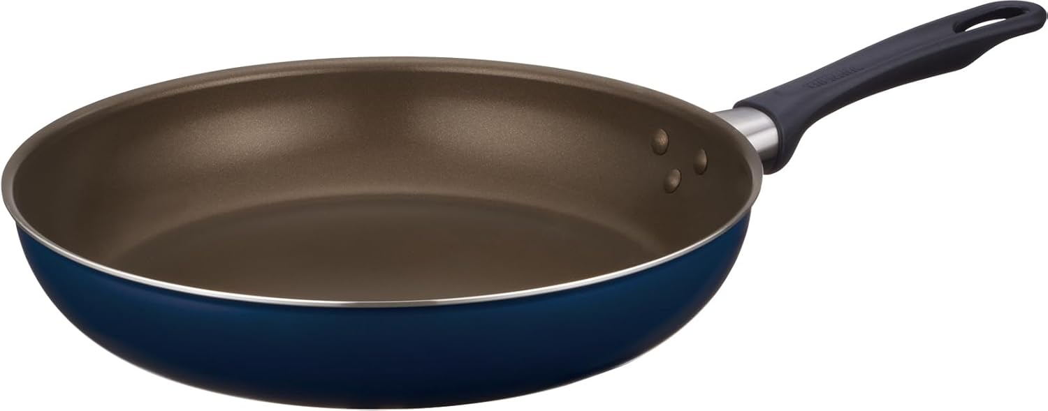 Thermos Durable Series KFL-028D DBW Stir-fry Pot, 11.0 inches (28 cm), Dark Brown, For Gas Fire