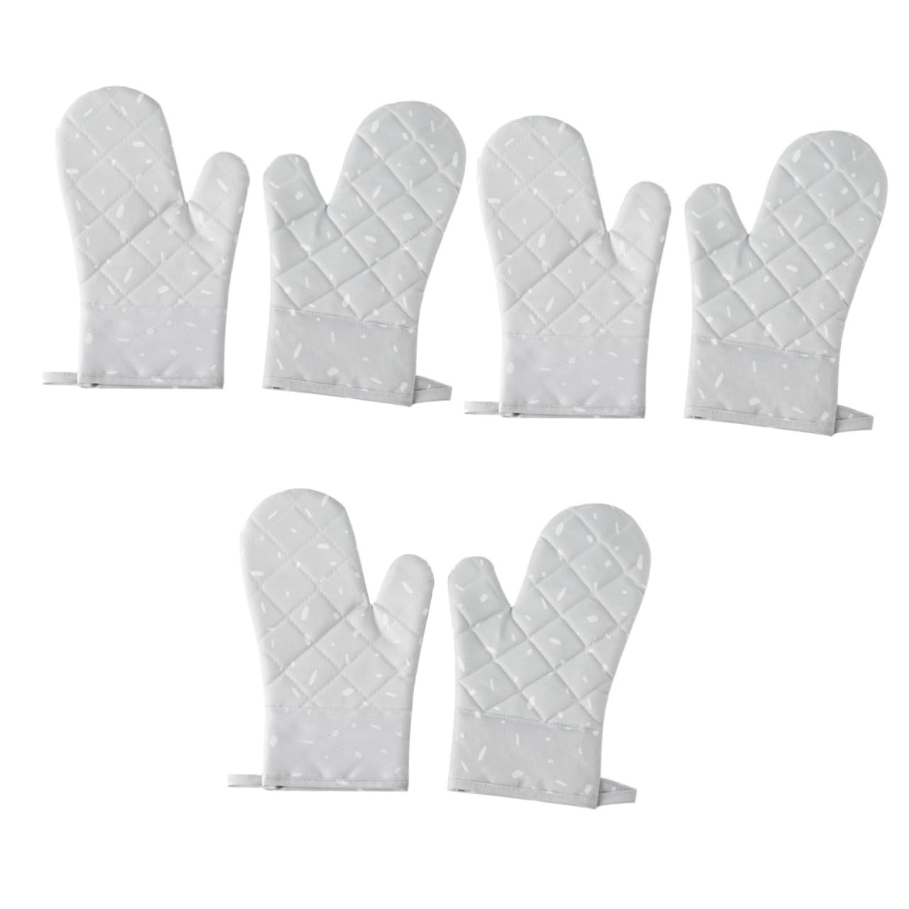 3pièces De Four Silicone Antidérapants Mitaines De Cuisson Résistantes Chaleur Jusqu à De Cuisine Tissu Épais pour - Et Cuisson