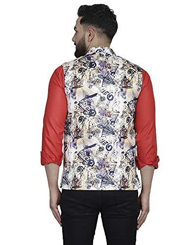 Image of BENCOOPER Men's Printed Nehru Jacket
