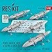 Reskit RS48-0340 - 1/48 Triple Ejector Rack A/A37B-6 (TER-7) (5 pcs) Model kit