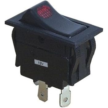 Interrupteur à bascule noir avec repère 10amp/250volts