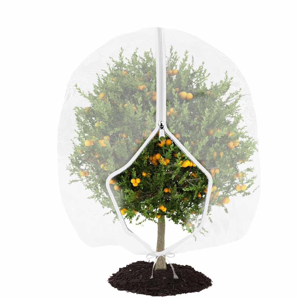 Fruit Tree Netting Bird Protection with Zipper, Garden Bird Netting Protective Cover Nets, Insect Mesh Net with Drawstring & Zipper, for Vegetables Fruit Strawberry Bush (1, 100x150cm)