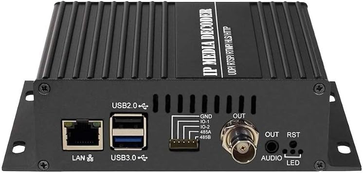 H.265 H.264 HD 1080P 60 FPS Video Audio Decoder HTTP RTSP RTMP UDP HLS to HD 3G SDI Converter IP Streaming to HD-SDI 3G-SDI Decoder for Decoding SDI Video Encoder and IP Camera
