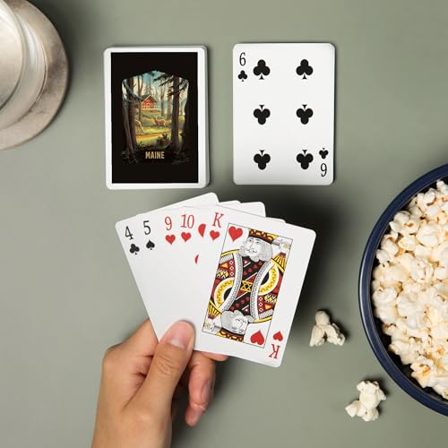 Lantern Press Maine, Baraja de póker de 52 cartas miniatura 2