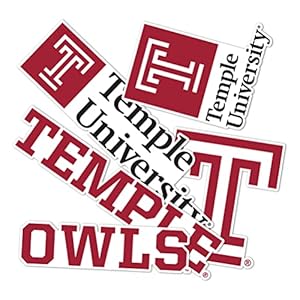 Temple University Sticker TU Owls Stickers Vinyl Decals Laptop Water Bottle Car Scrapbook T2 (Type 2)