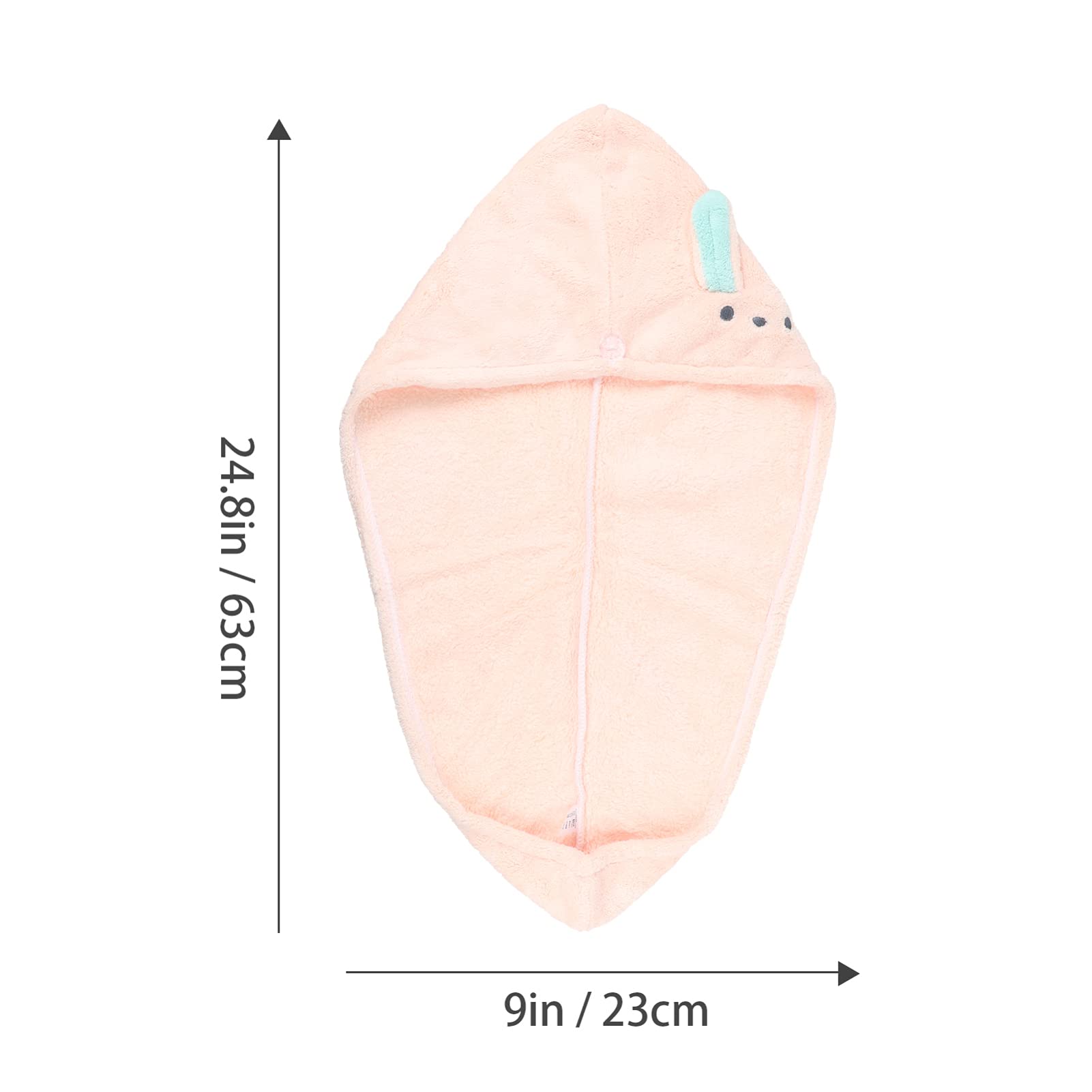 PartyKindom Cozy Fleece Hair Dry Cap Towel Hairband Quick Turban Bath Absorbent Headband