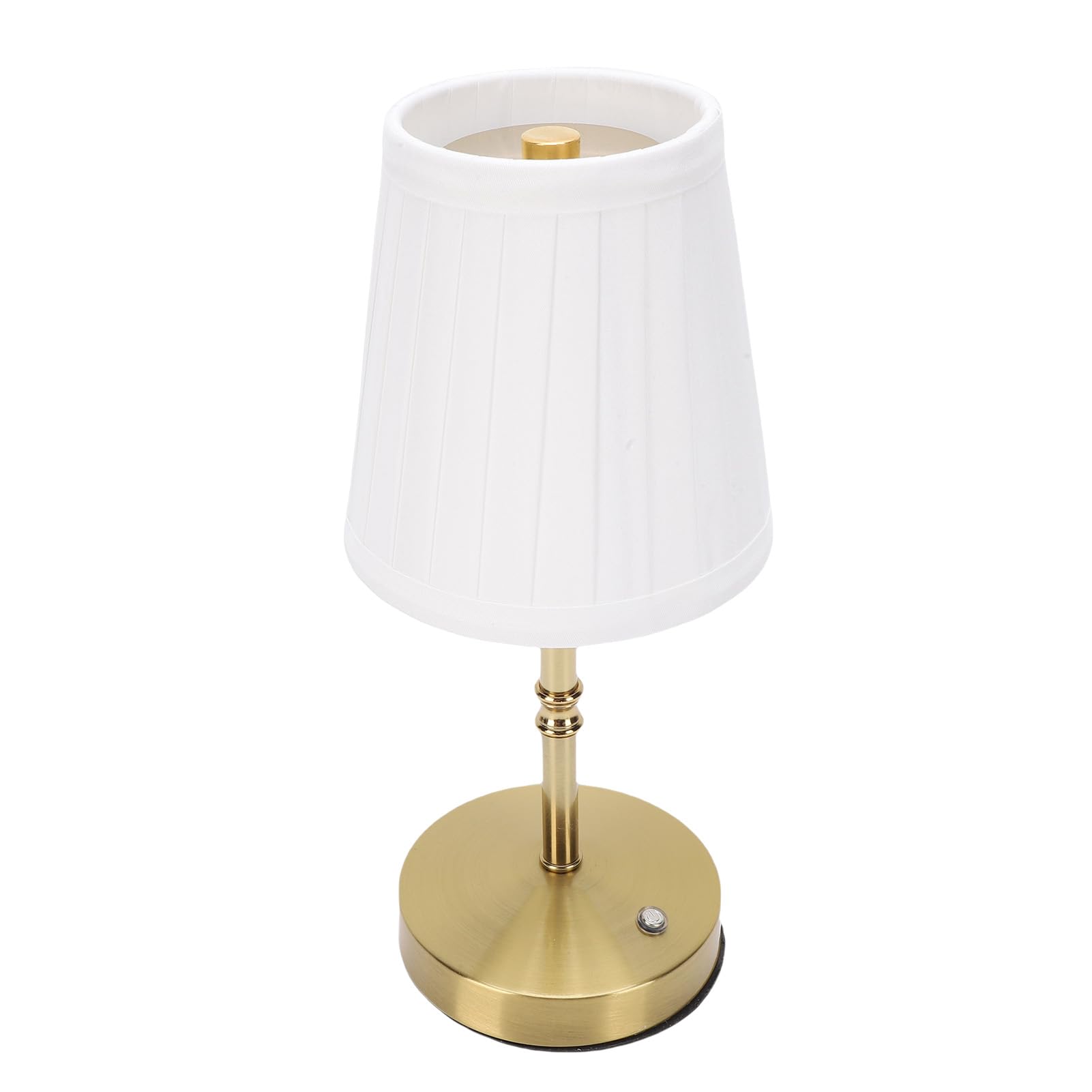 Kabellose LED Schreibtischlampe Touch-Steuerung dimmer Stoffschirm tragbare Tischleuchte ebauter 1800-mAh-Akku ideal für Schlafzimmer und Café