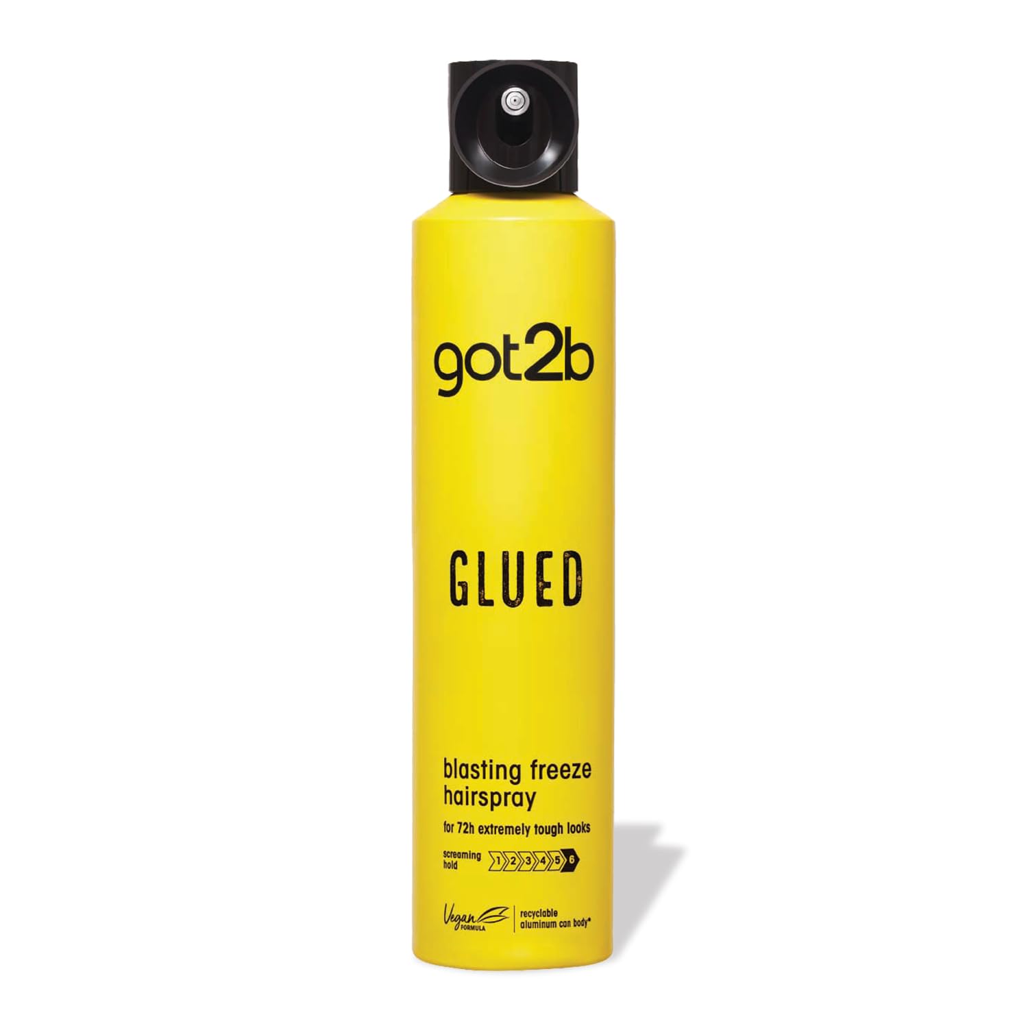 Schwarzkopf Got2b Glued Blasting Freeze Hairspray for Extreme Styling, Ultra Strong Hold Level 6, Long-Lasting Fixation, Vegan Formula - 300ml-picture-54