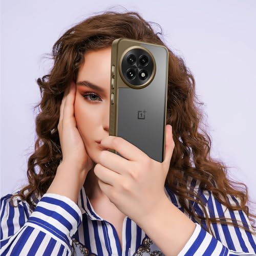 Image of KARWAN️ Shockproof Back Case Cover for Oneplus 13R | Camera Protection Bump |Shockproof Back Case Cover for Oneplus 13R - Brown